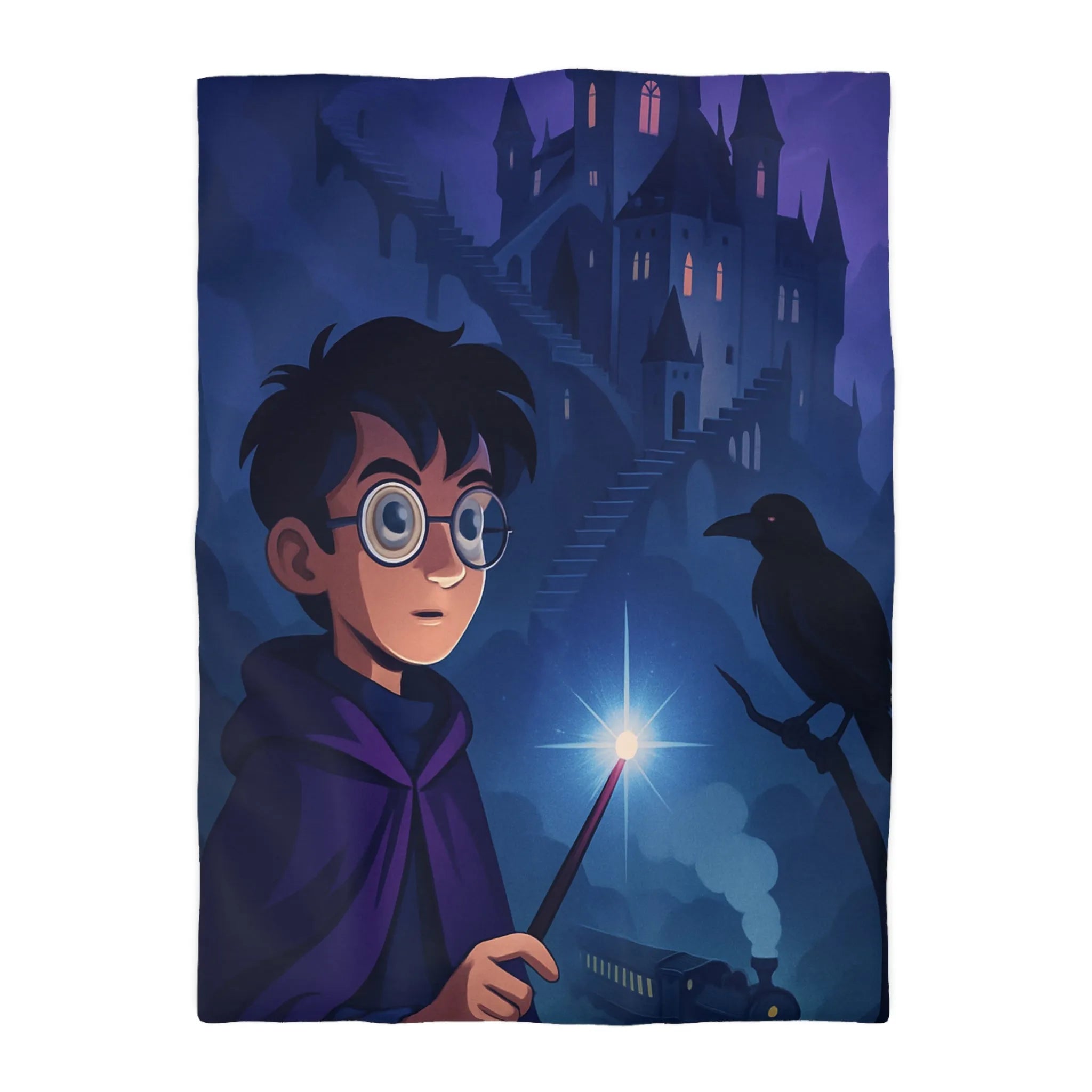 Housse de Couette Microfibre Art Graphique Contemporain Style Décoratif Chambre Tendance