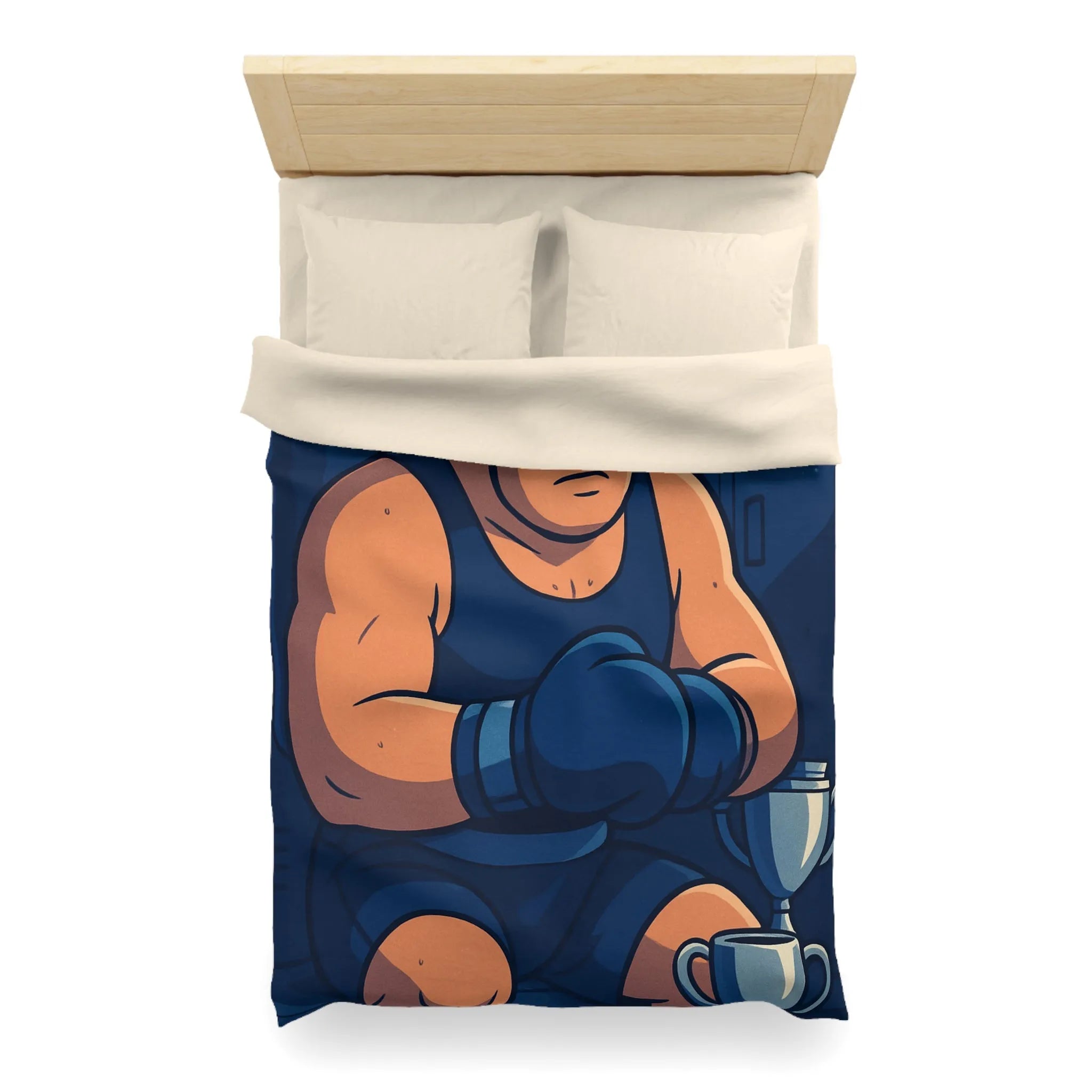 Housse de Couette Microfibre Art Graphique Contemporain Style Décoratif Chambre Tendance