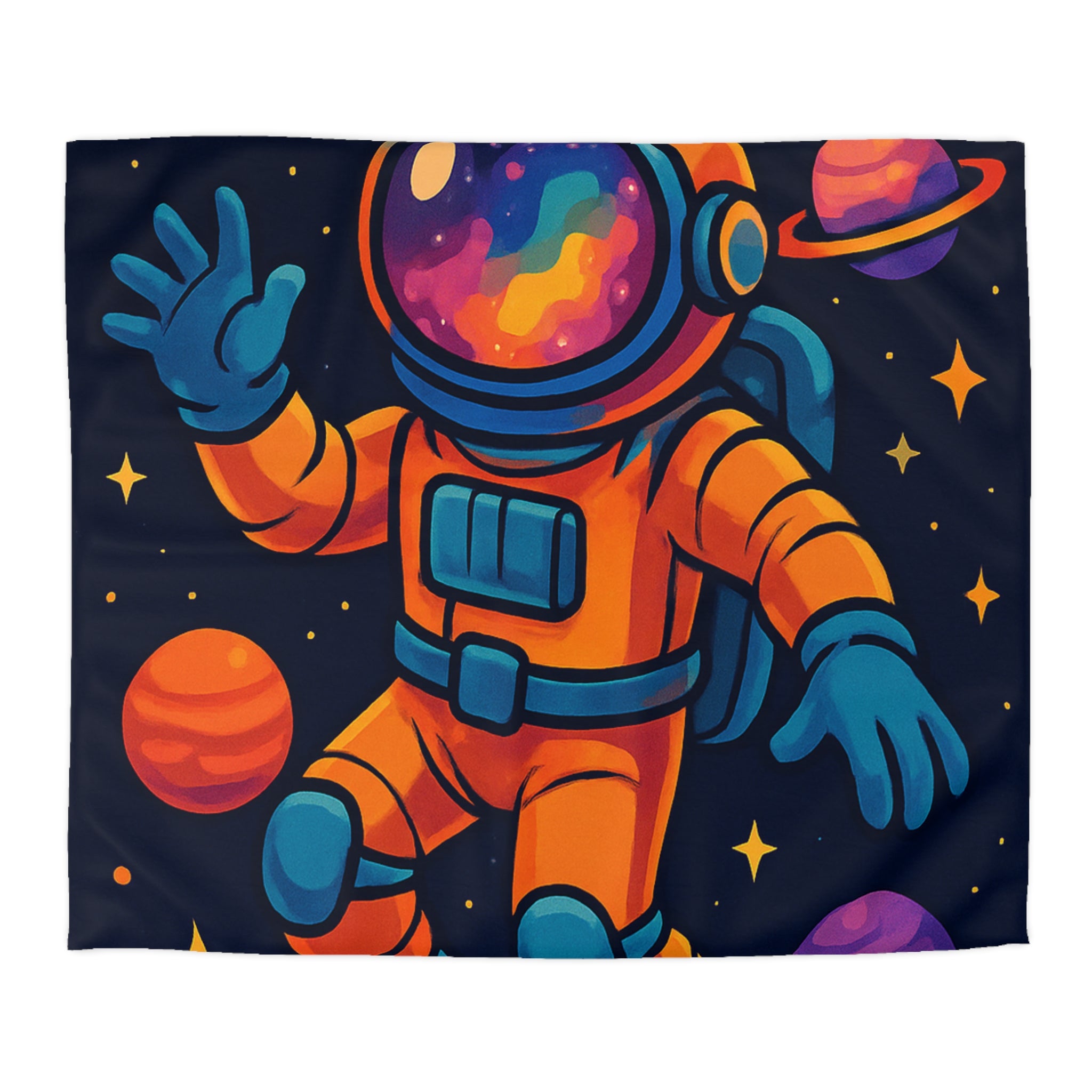 Housse de Couette Microfibre Illustration Unique Design Moderne Décoration Intérieure Raffinée