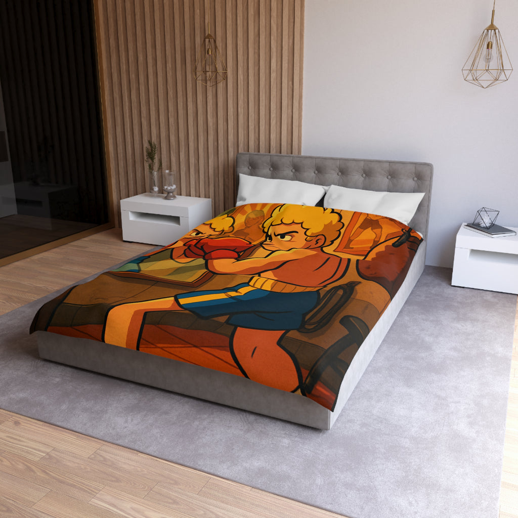 Housse de Couette Microfibre Design Artistique Moderne Décoration Chambre Confort Premium