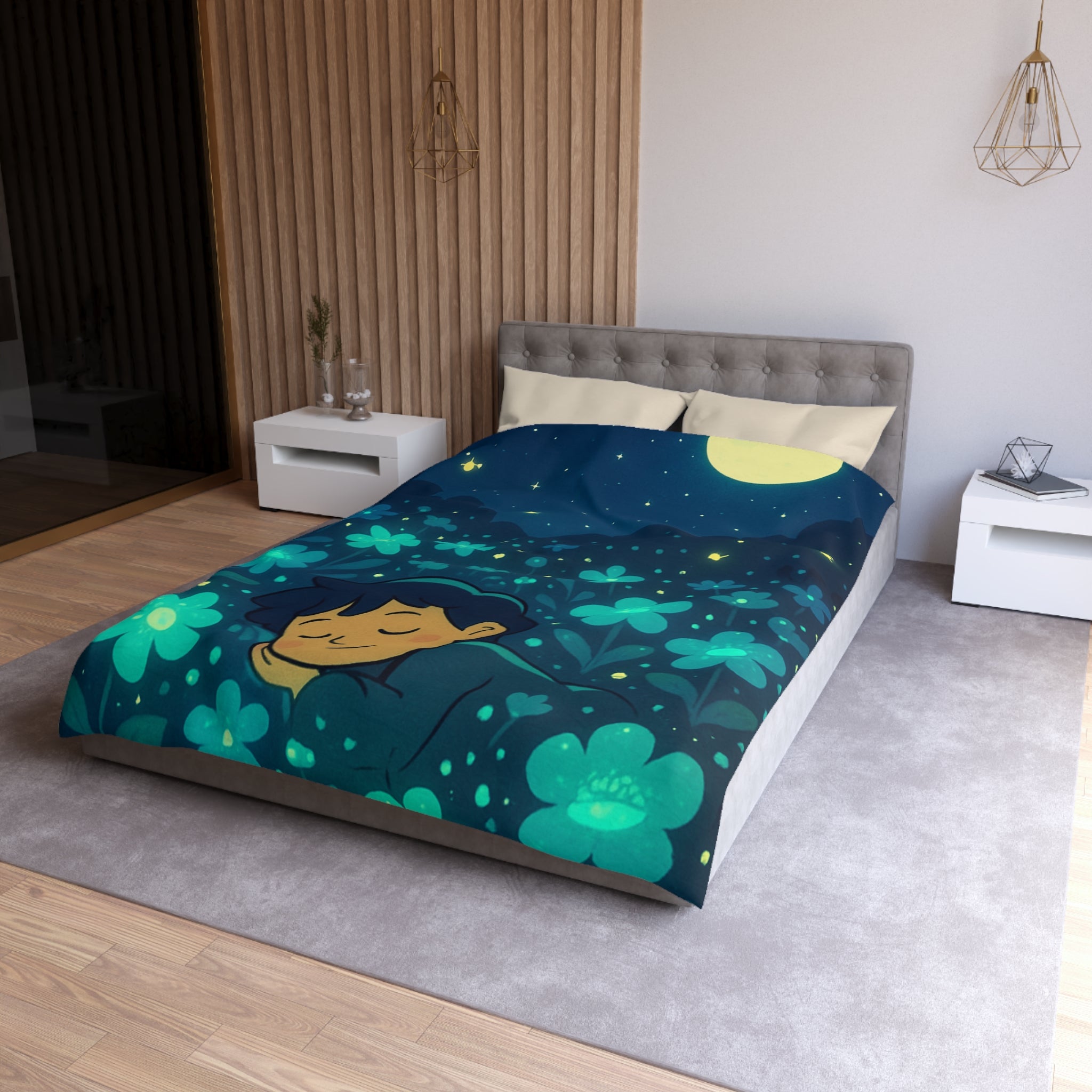 Housse de Couette Microfibre Création Artistique Moderne Design Exclusif Décoration Chambre