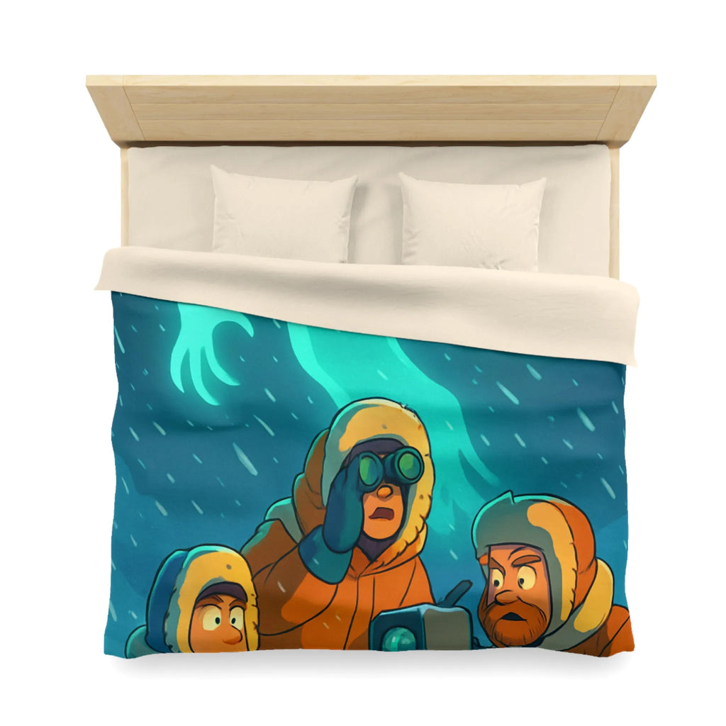 Explorez l'aventure arctique avec trois explorateurs et un mystérieux fantôme lumineux