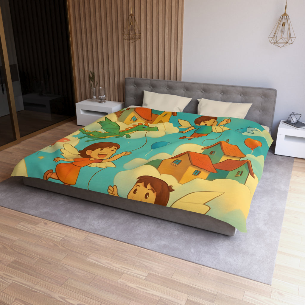 Housse de Couette Microfibre Création Artistique Moderne Design Exclusif Décoration Chambre