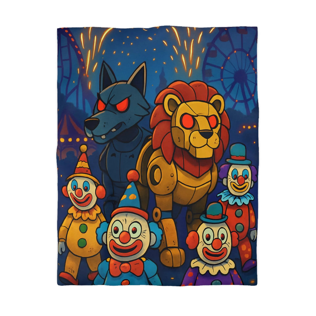 Housse de Couette Microfibre Art Graphique Contemporain Style Décoratif Chambre Tendance