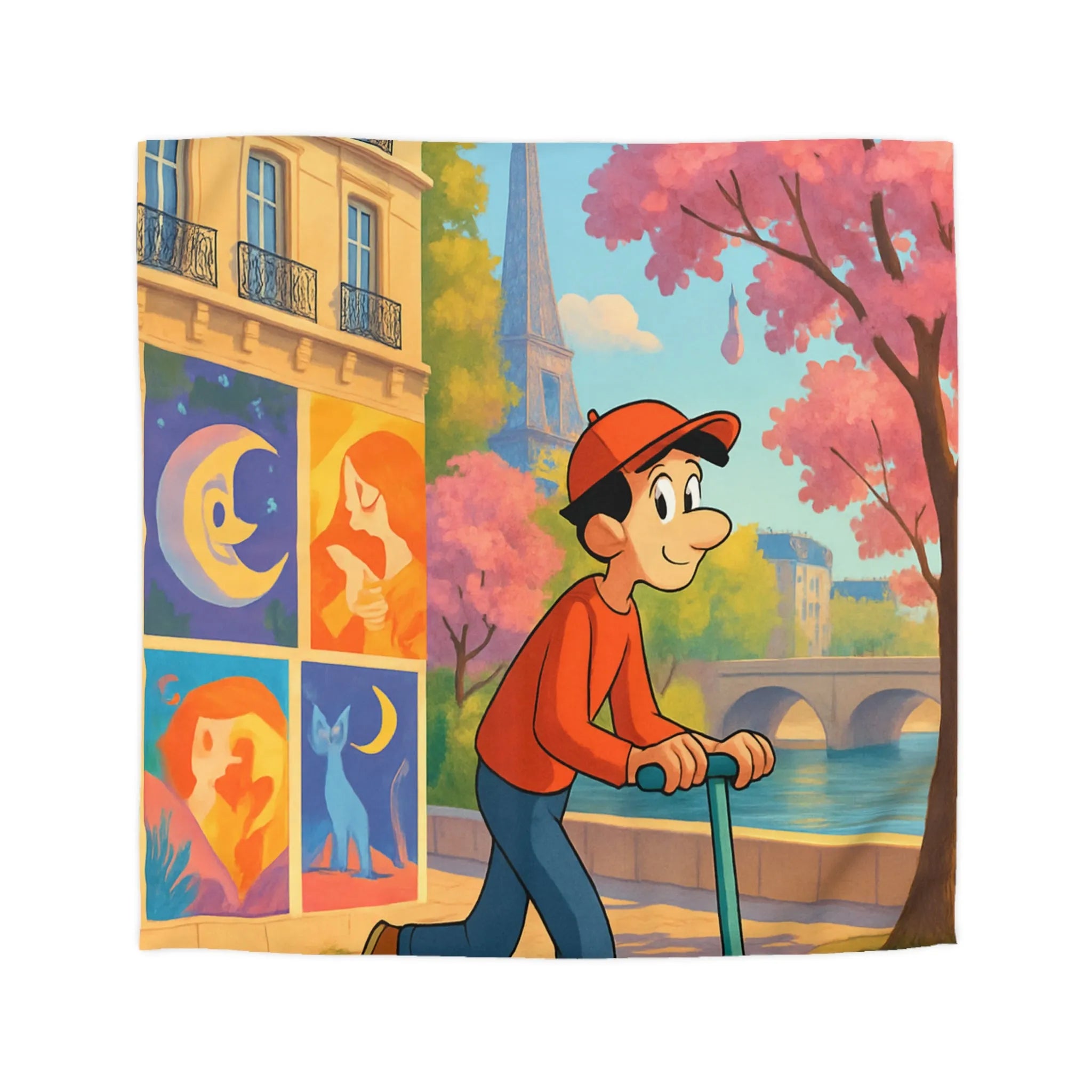 Housse de Couette Microfibre Création Artistique Moderne Design Exclusif Décoration Chambre