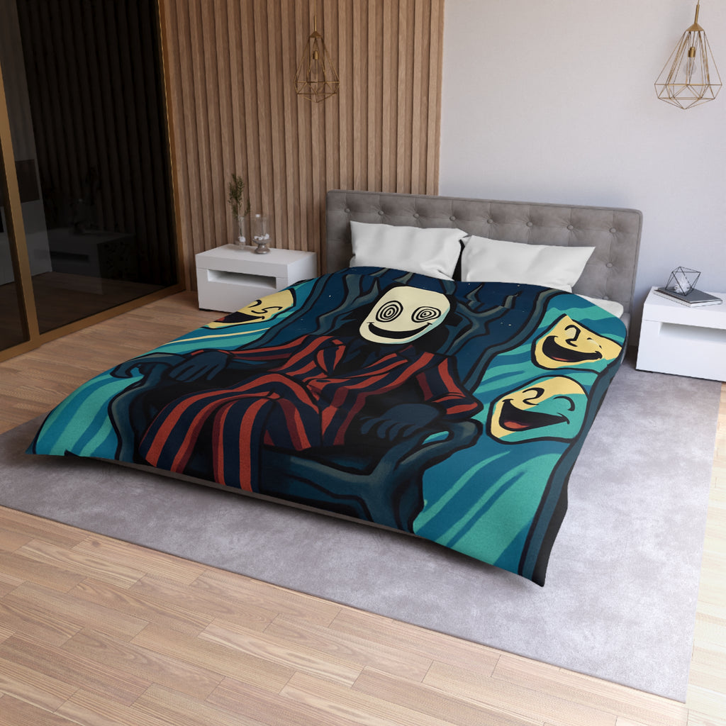 Housse de Couette Microfibre Design Artistique Moderne Décoration Chambre Confort Premium