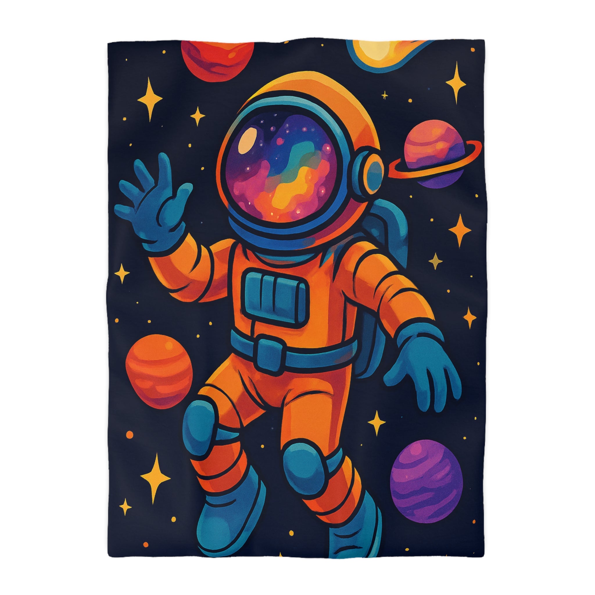 Housse de Couette Microfibre Illustration Unique Design Moderne Décoration Intérieure Raffinée