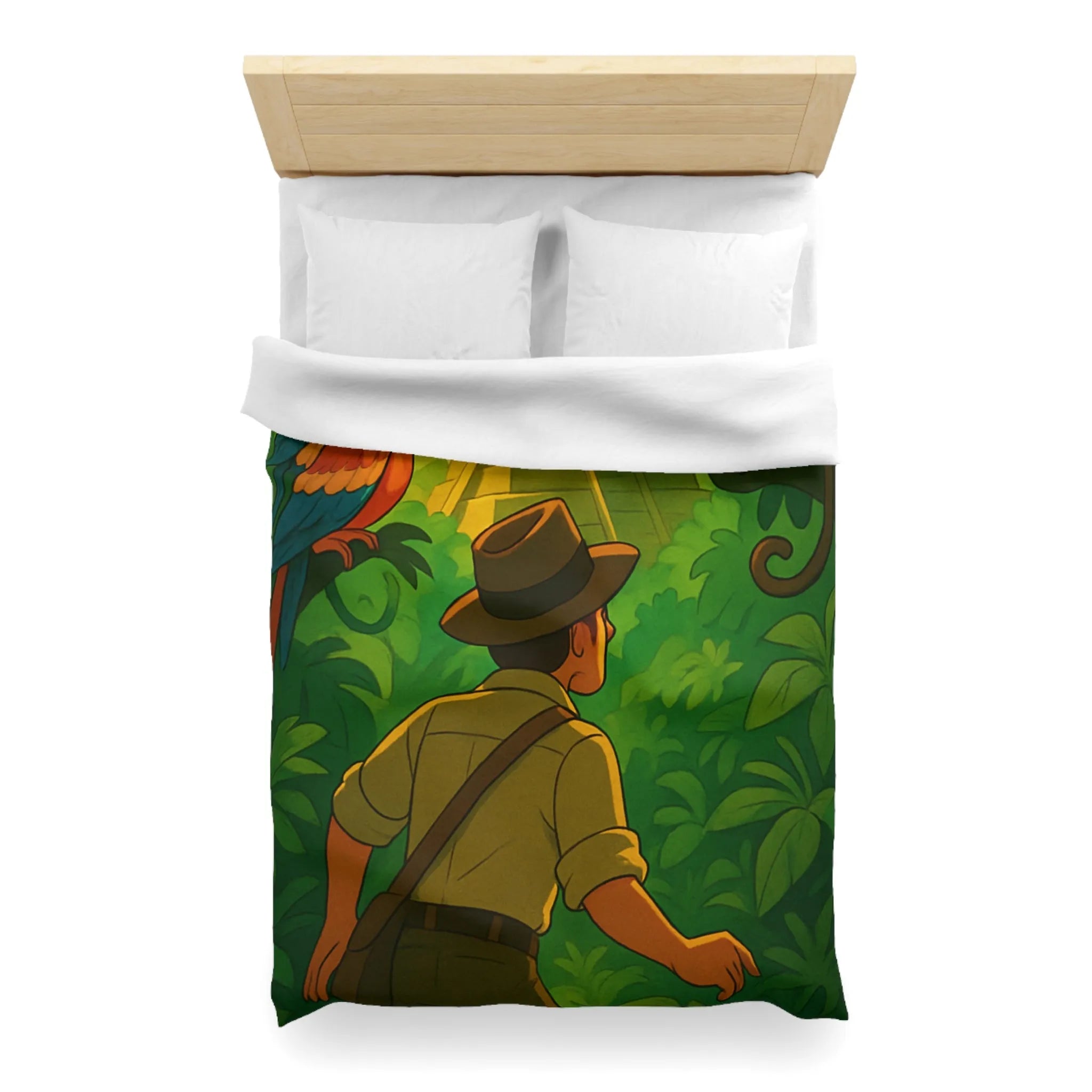 Housse de Couette Microfibre Art Graphique Contemporain Style Décoratif Chambre Tendance