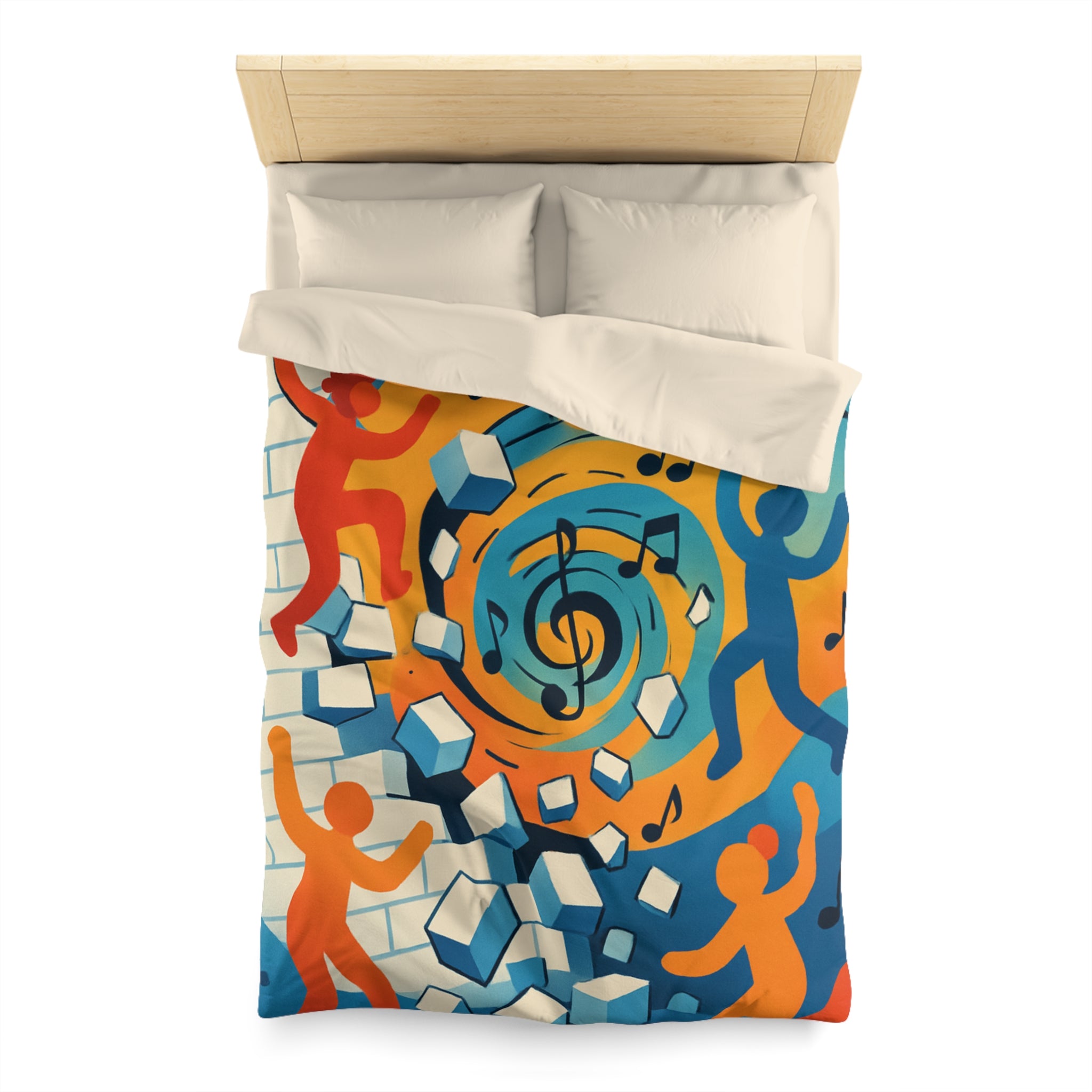 Housse de Couette Microfibre Création Artistique Moderne Design Exclusif Décoration Chambre