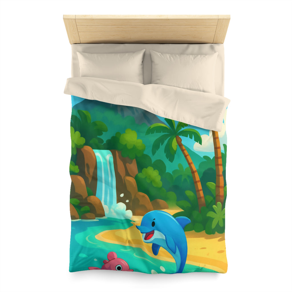 Housse de Couette Microfibre Motif Créatif Original Style Contemporain Chambre Élégante