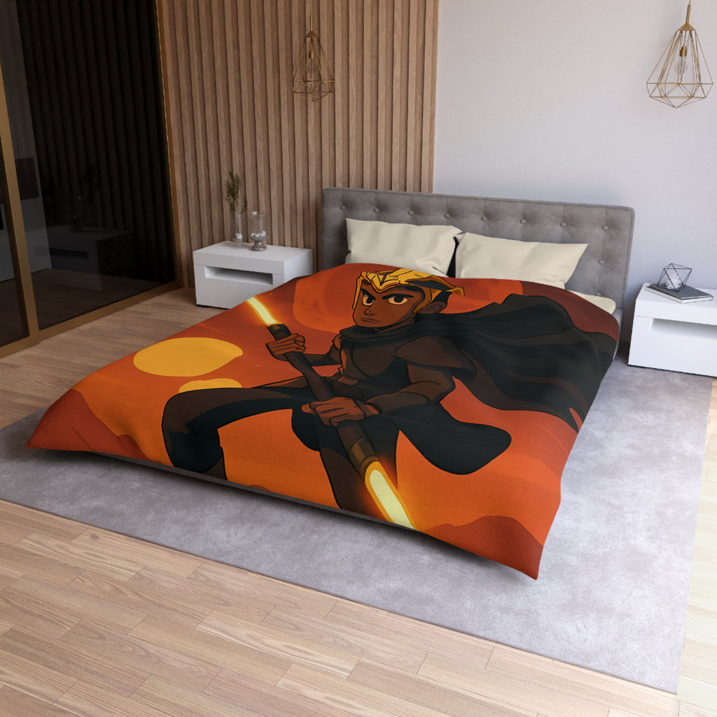 Housse de Couette Microfibre Motif Créatif Original Style Contemporain Chambre Élégante