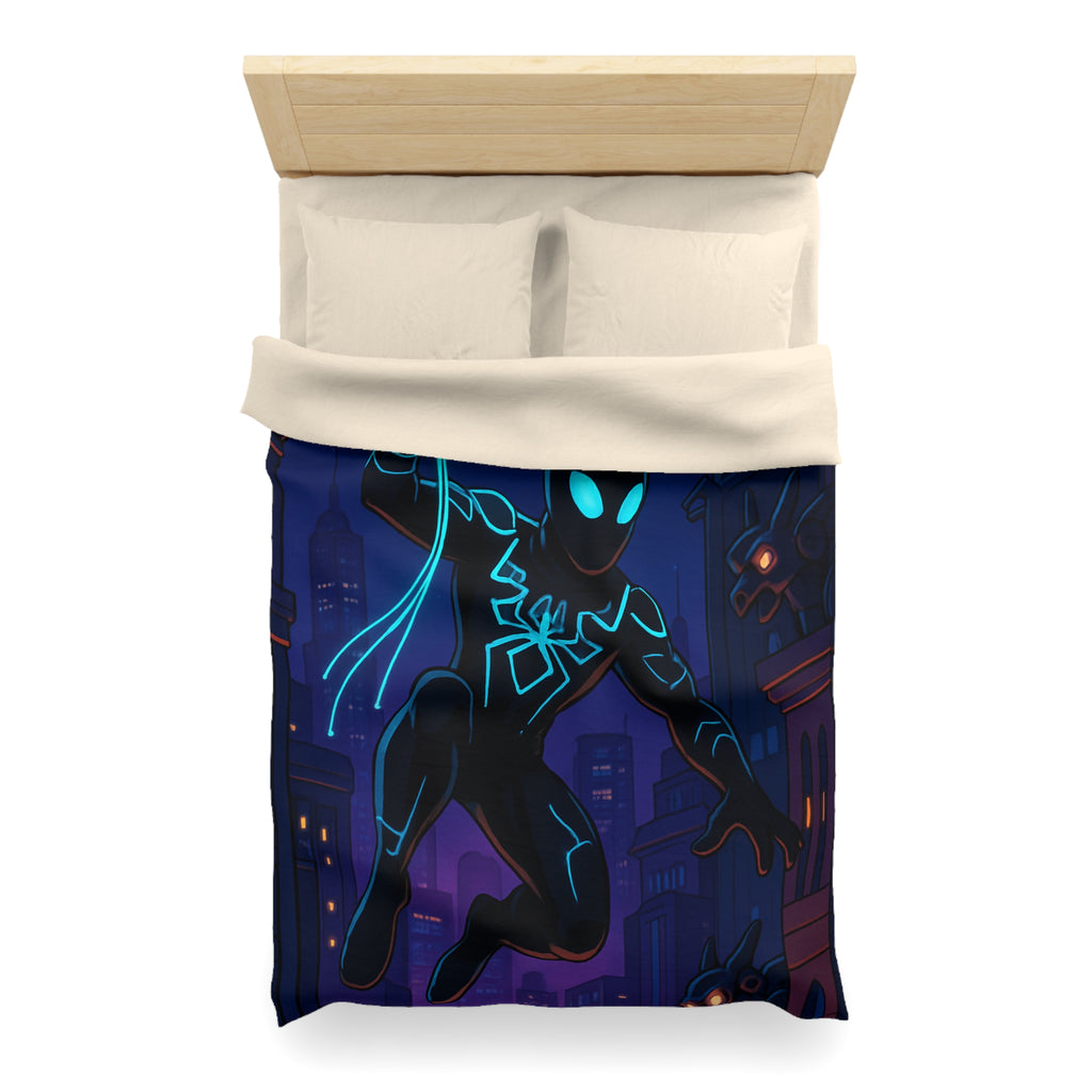 Housse de Couette Microfibre Illustration Unique Design Moderne Décoration Intérieure Raffinée