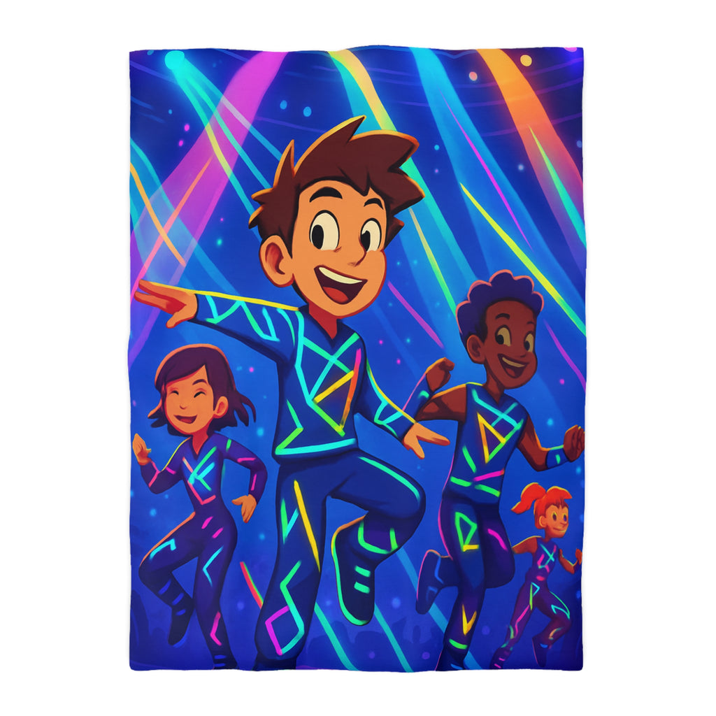 Housse de Couette Microfibre Illustration Unique Design Moderne Décoration Intérieure Raffinée