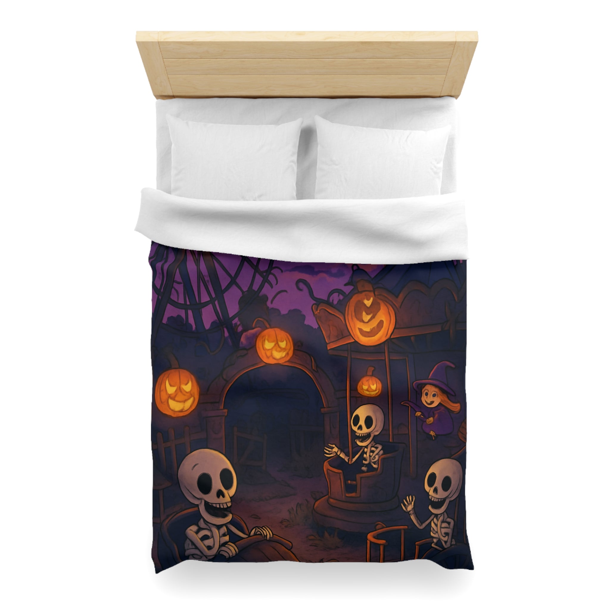 Housse de Couette Microfibre Motif Créatif Original Style Contemporain Chambre Élégante