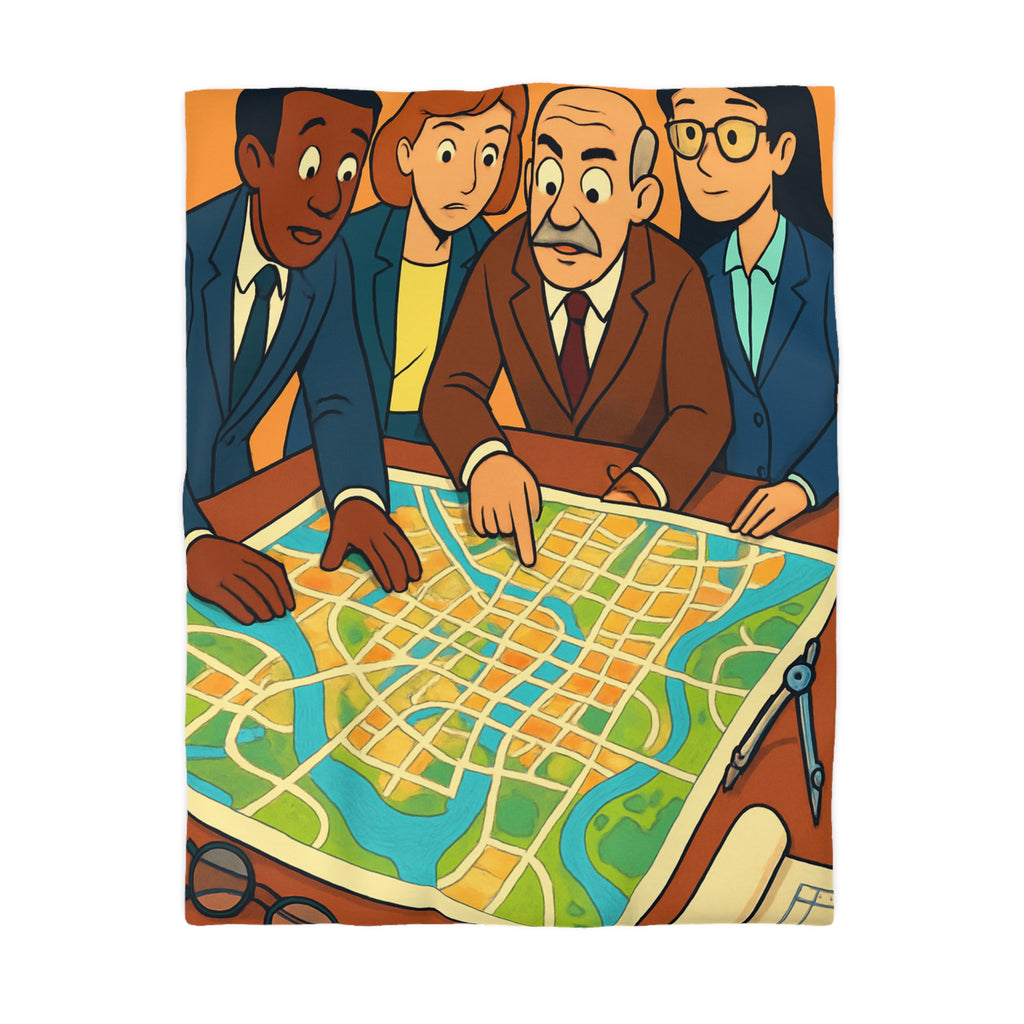 Housse de Couette Microfibre Design Artistique Moderne Décoration Chambre Confort Premium