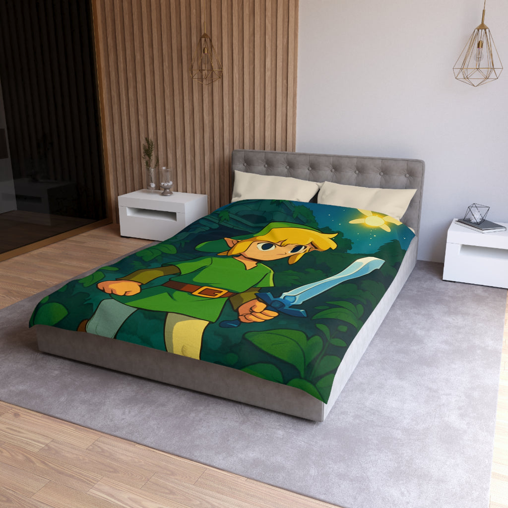 Housse de Couette Microfibre Design Artistique Moderne Décoration Chambre Confort Premium