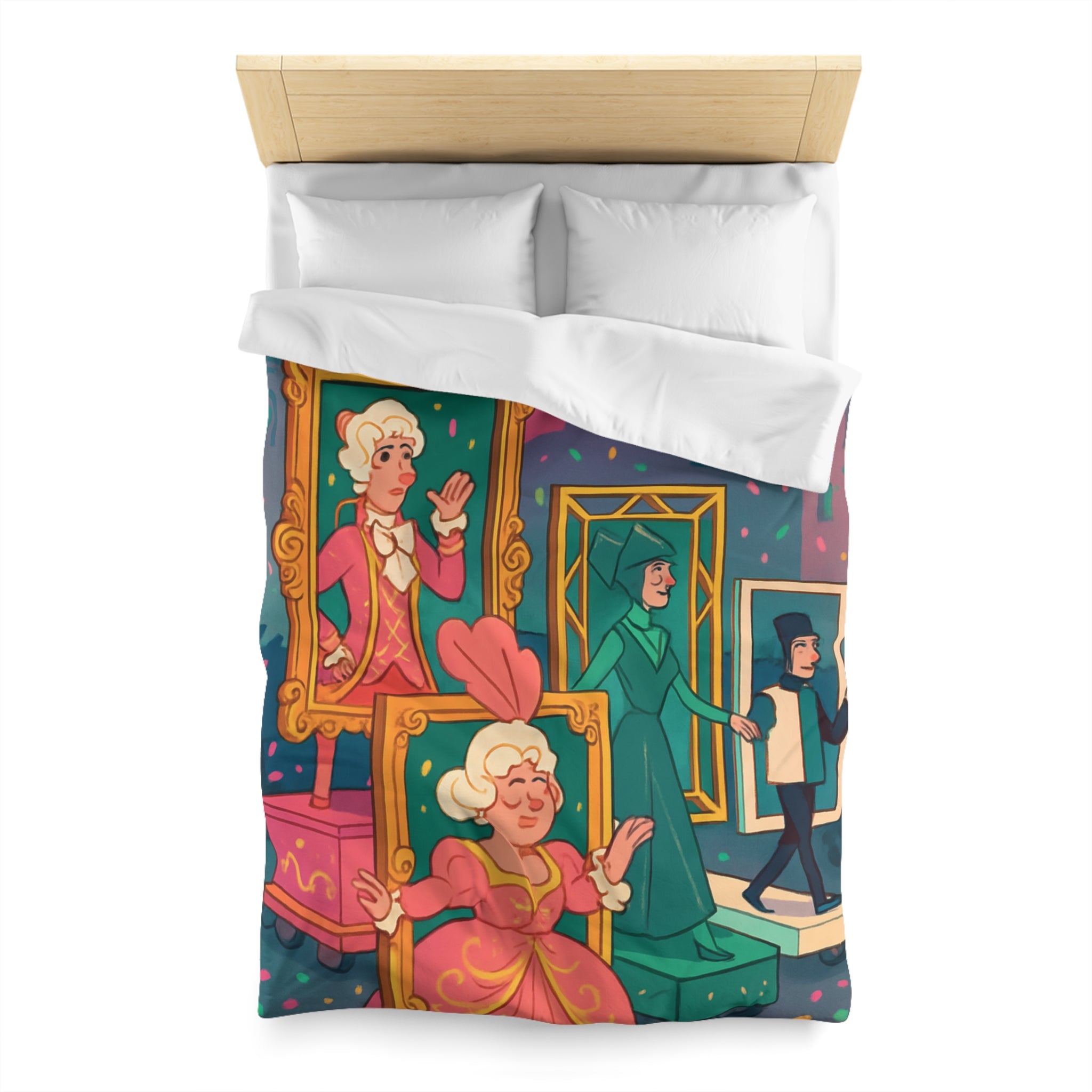 Rêveries Festives : Motifs Baroques Animés pour Embellir Votre Chambre à Coucher