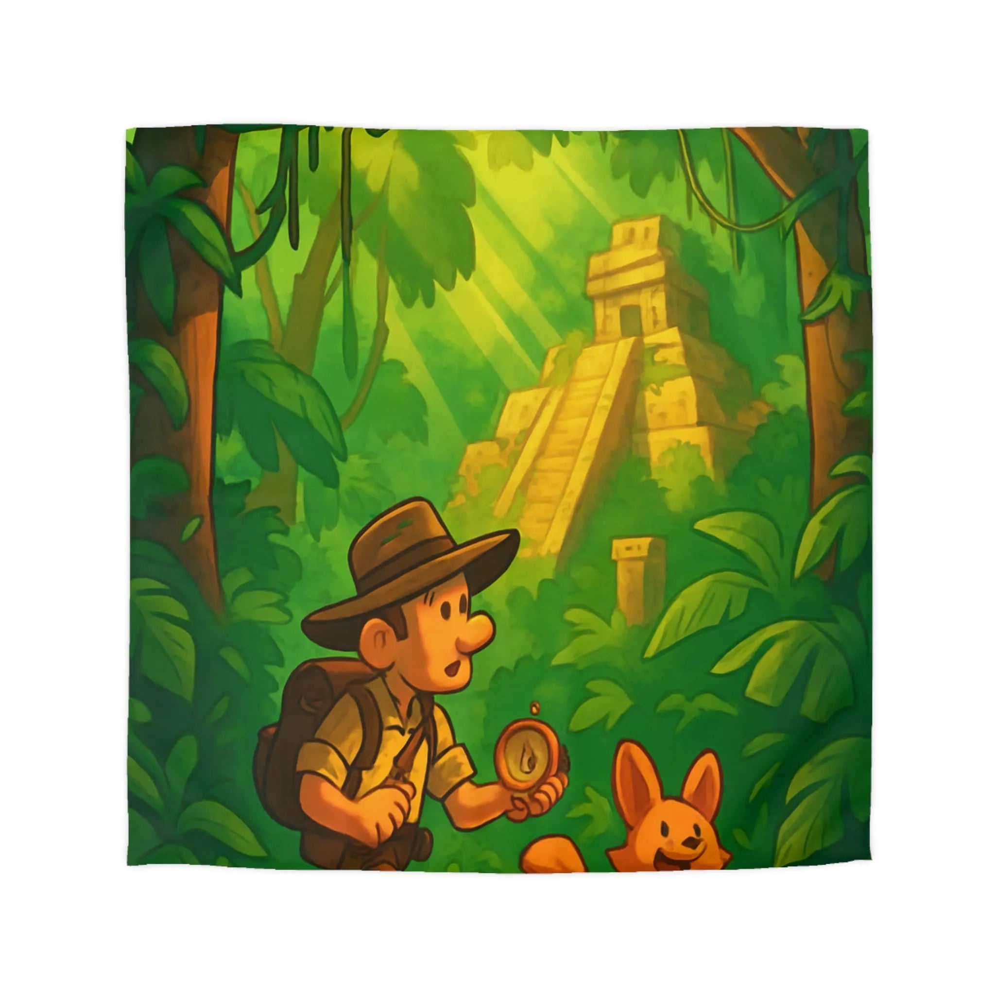 Explorez l'aventure de la jungle avec un explorateur et son fidèle compagnon