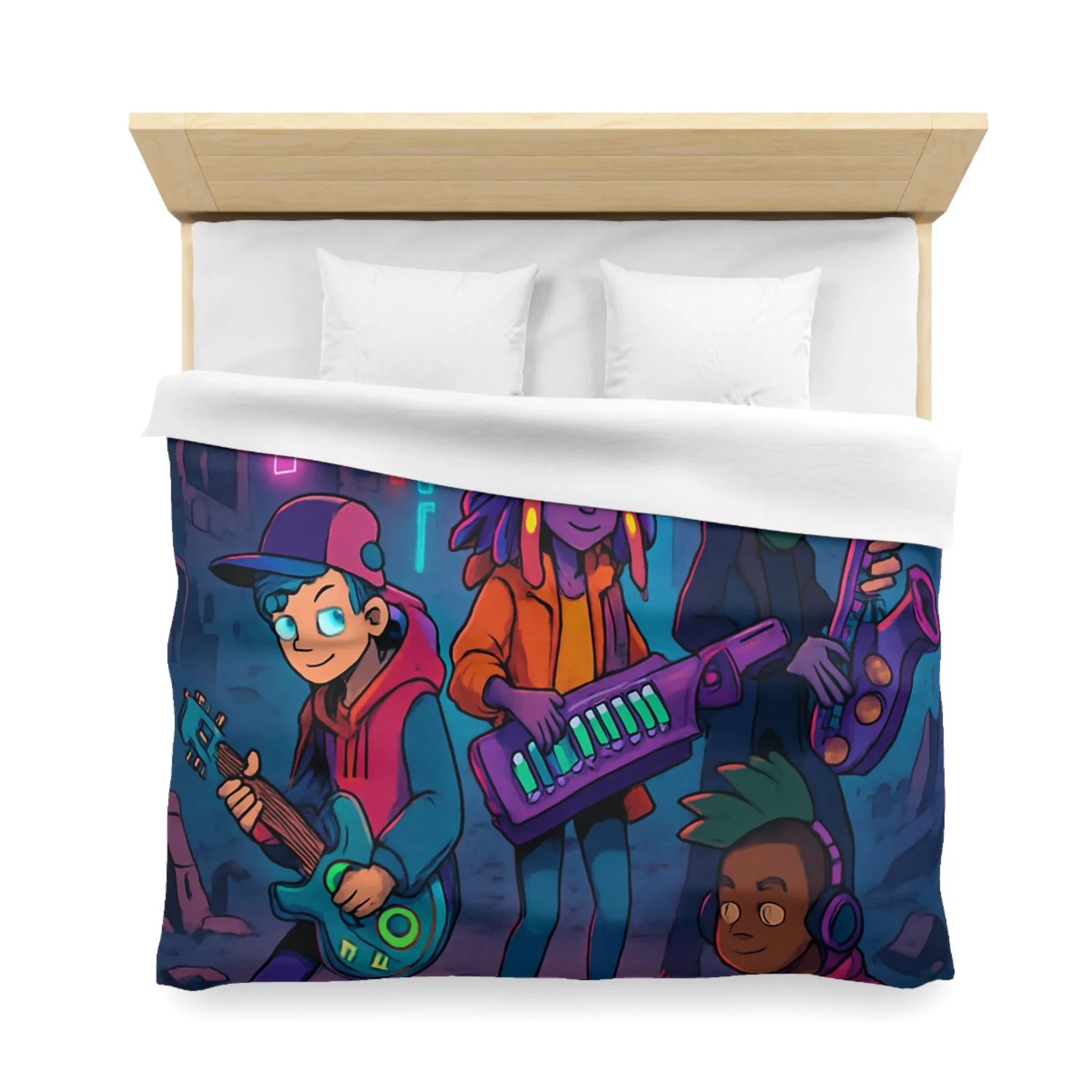 Housse de Couette Microfibre Création Artistique Moderne Design Exclusif Décoration Chambre