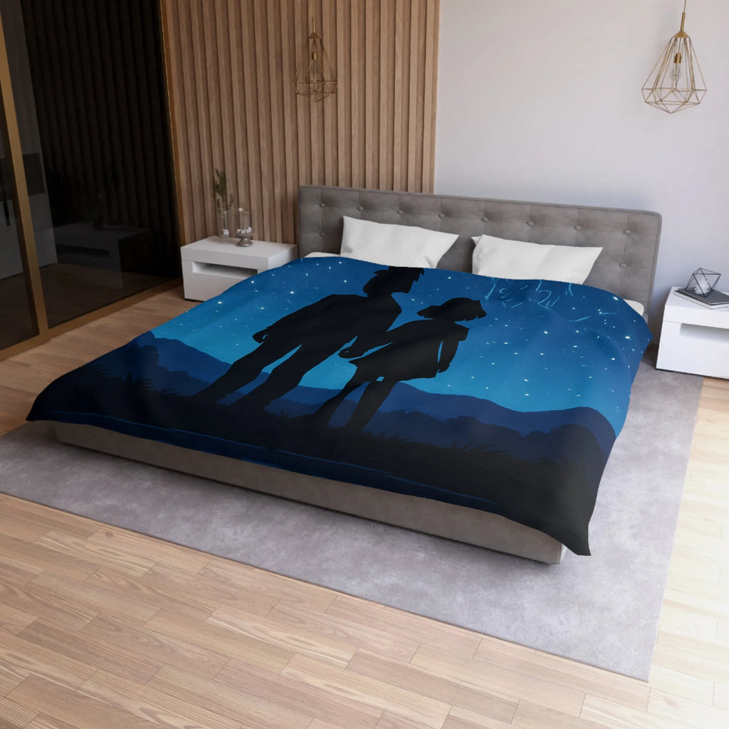 Housse de Couette Microfibre Art Graphique Contemporain Style Décoratif Chambre Tendance