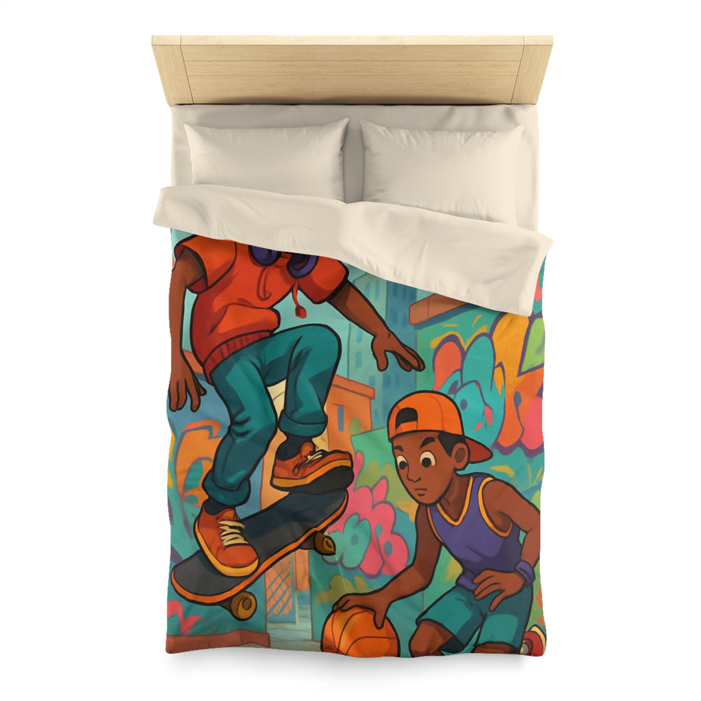 Housse de Couette Microfibre Création Artistique Moderne Design Exclusif Décoration Chambre