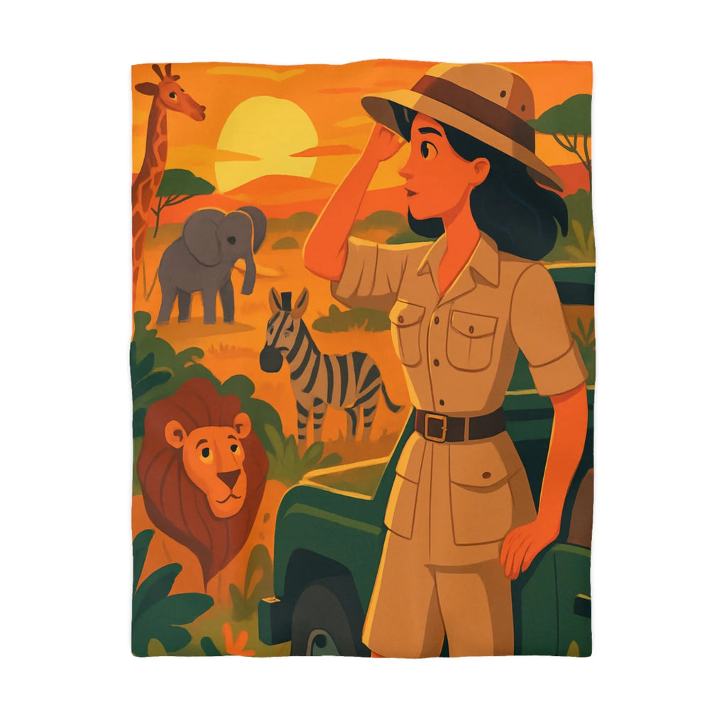 Explorez le safari africain au coucher du soleil avec des animaux majestueux et un guide expert