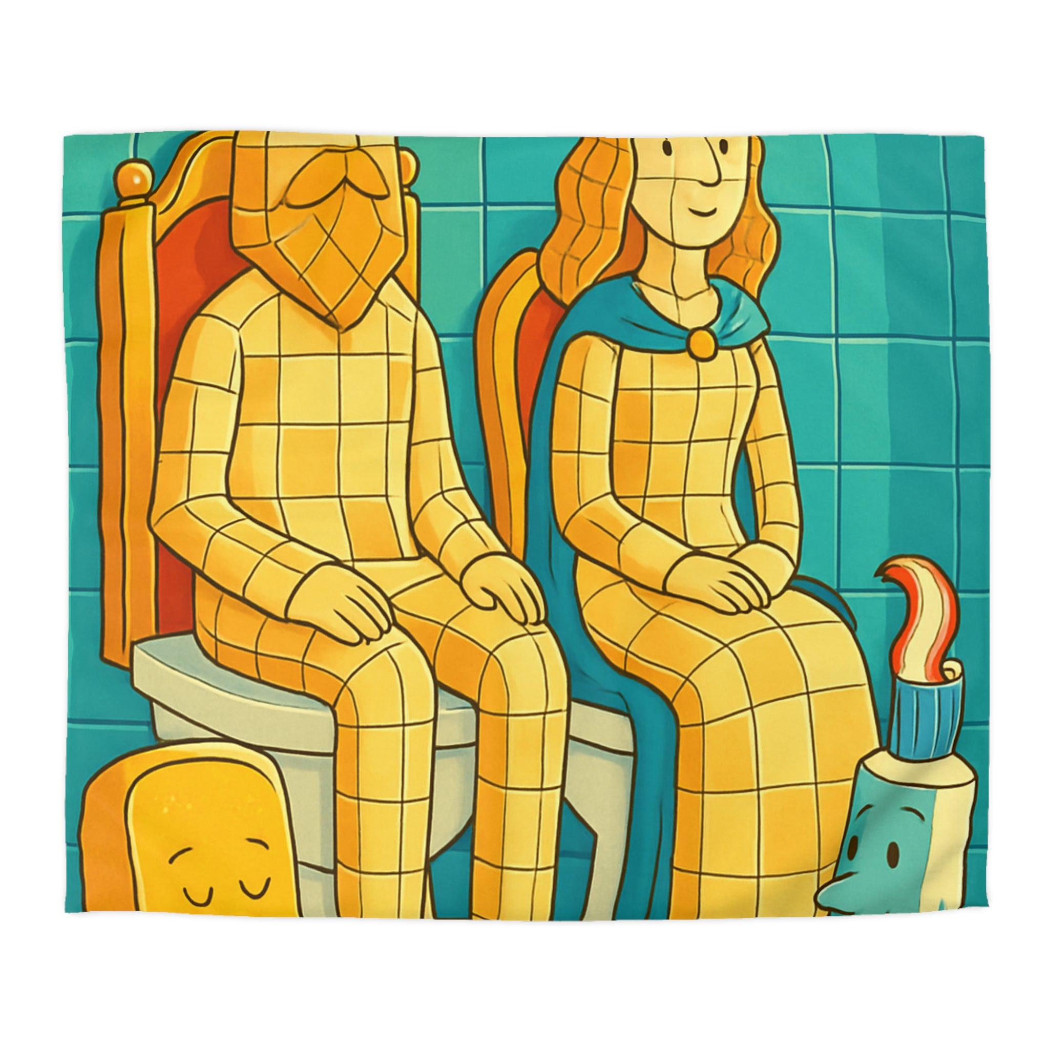 Housse de Couette Microfibre Design Artistique Moderne Décoration Chambre Confort Premium