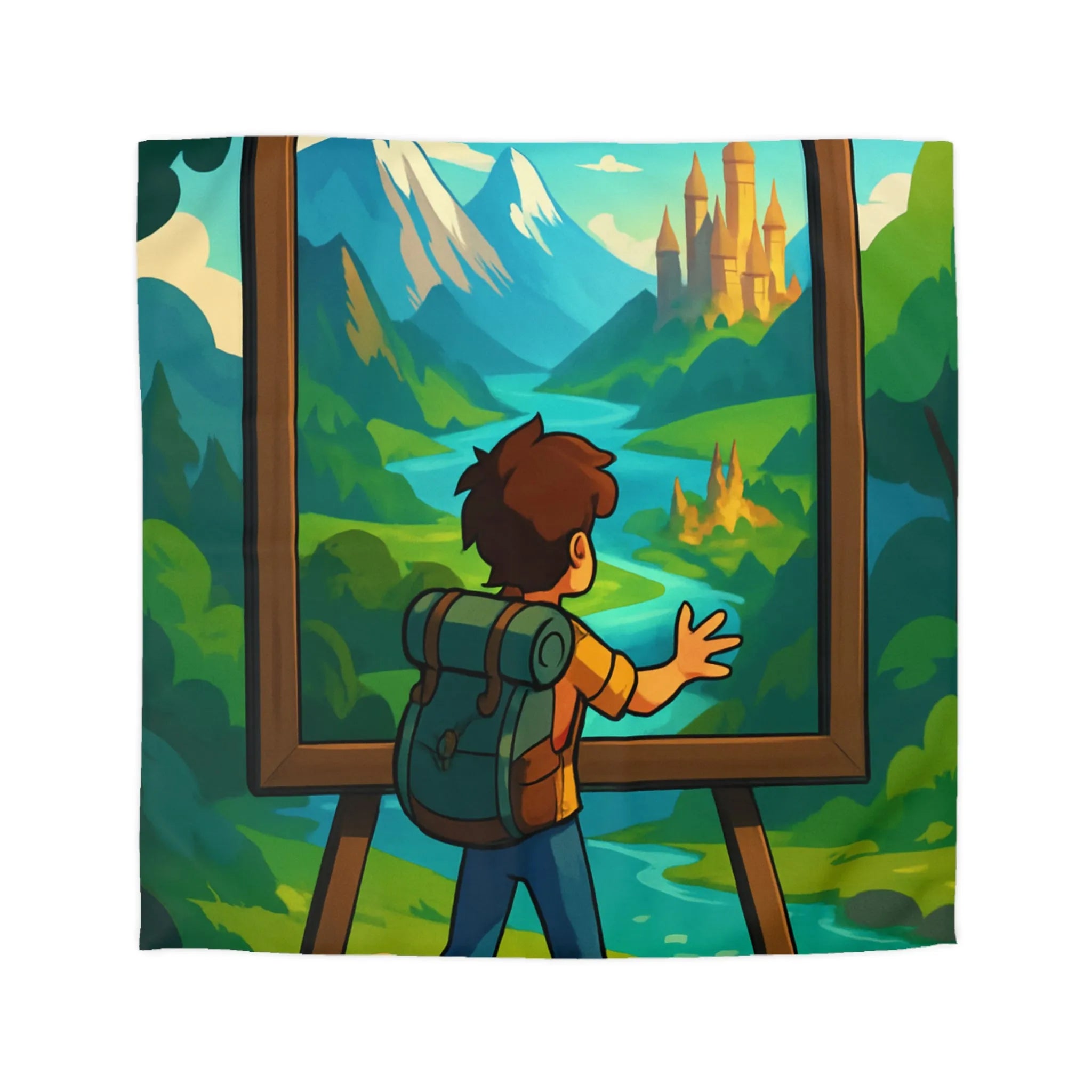 Enchantez votre chambre avec une housse de couette paysage nature féerique et rêveur