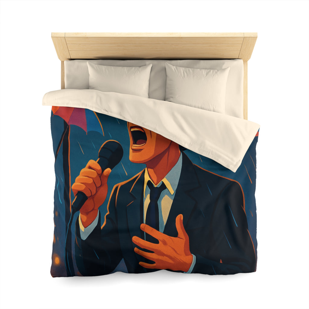 Housse de Couette Microfibre Illustration Unique Design Moderne Décoration Intérieure Raffinée