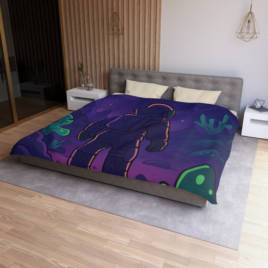 Plongée Onirique dans l'Espace: Astronaute Explorant Paysage Stellaire Céleste et Mystérieux