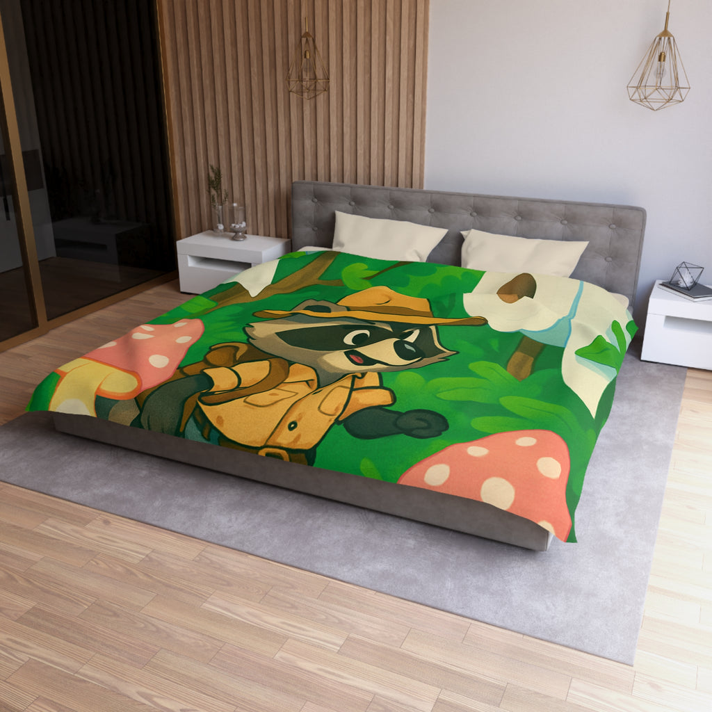 Housse de Couette Microfibre Motif Créatif Original Style Contemporain Chambre Élégante