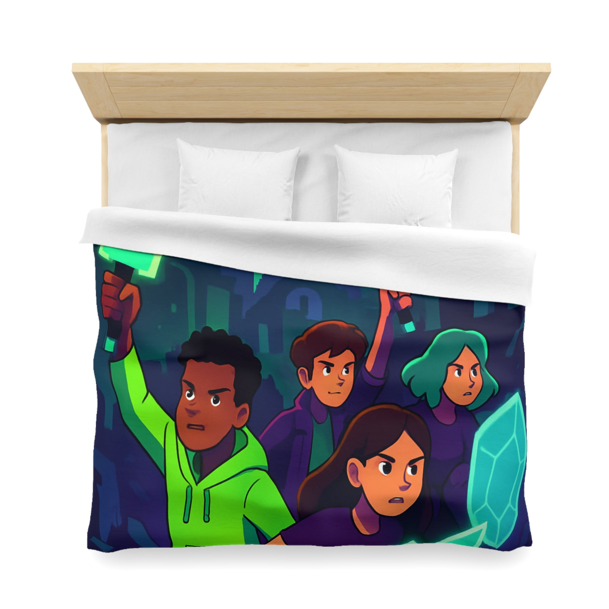 Housse de Couette Microfibre Création Artistique Moderne Design Exclusif Décoration Chambre