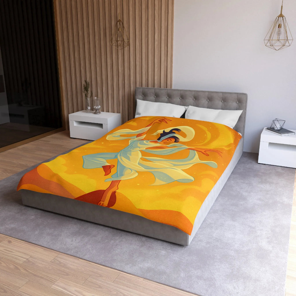 Housse de Couette Microfibre Art Graphique Contemporain Style Décoratif Chambre Tendance