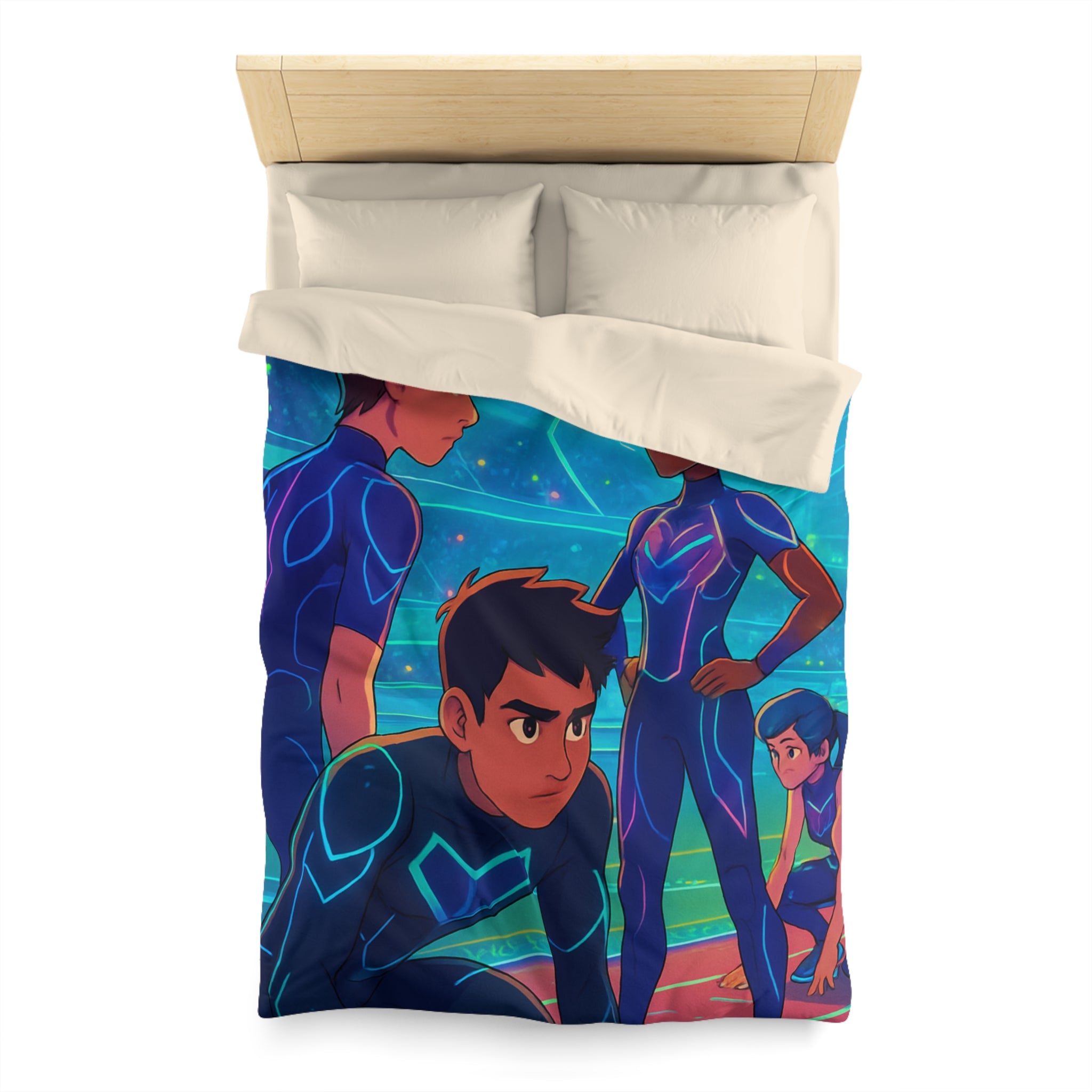 Housse de Couette Microfibre Création Artistique Moderne Design Exclusif Décoration Chambre