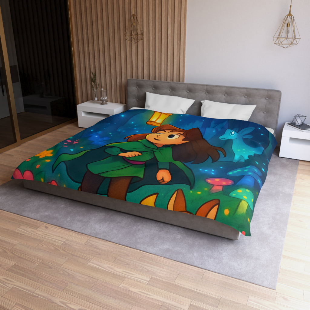 Housse de Couette Microfibre Design Artistique Moderne Décoration Chambre Confort Premium