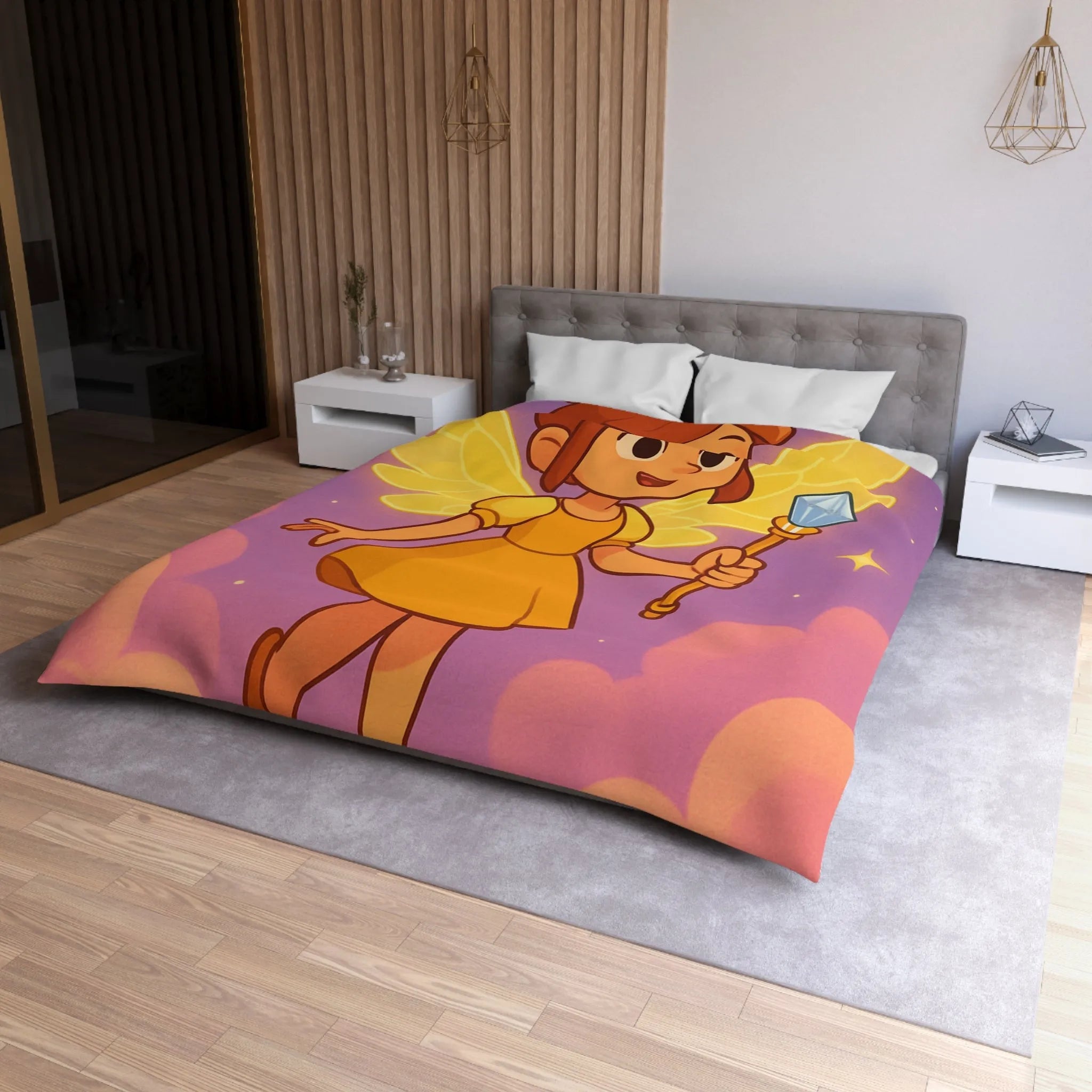 Housse de Couette Microfibre Création Artistique Moderne Design Exclusif Décoration Chambre