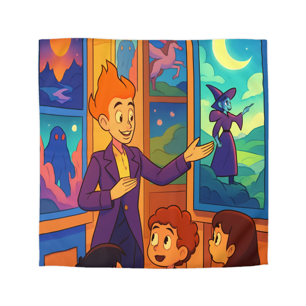 Housse de Couette Microfibre Motif Créatif Original Style Contemporain Chambre Élégante