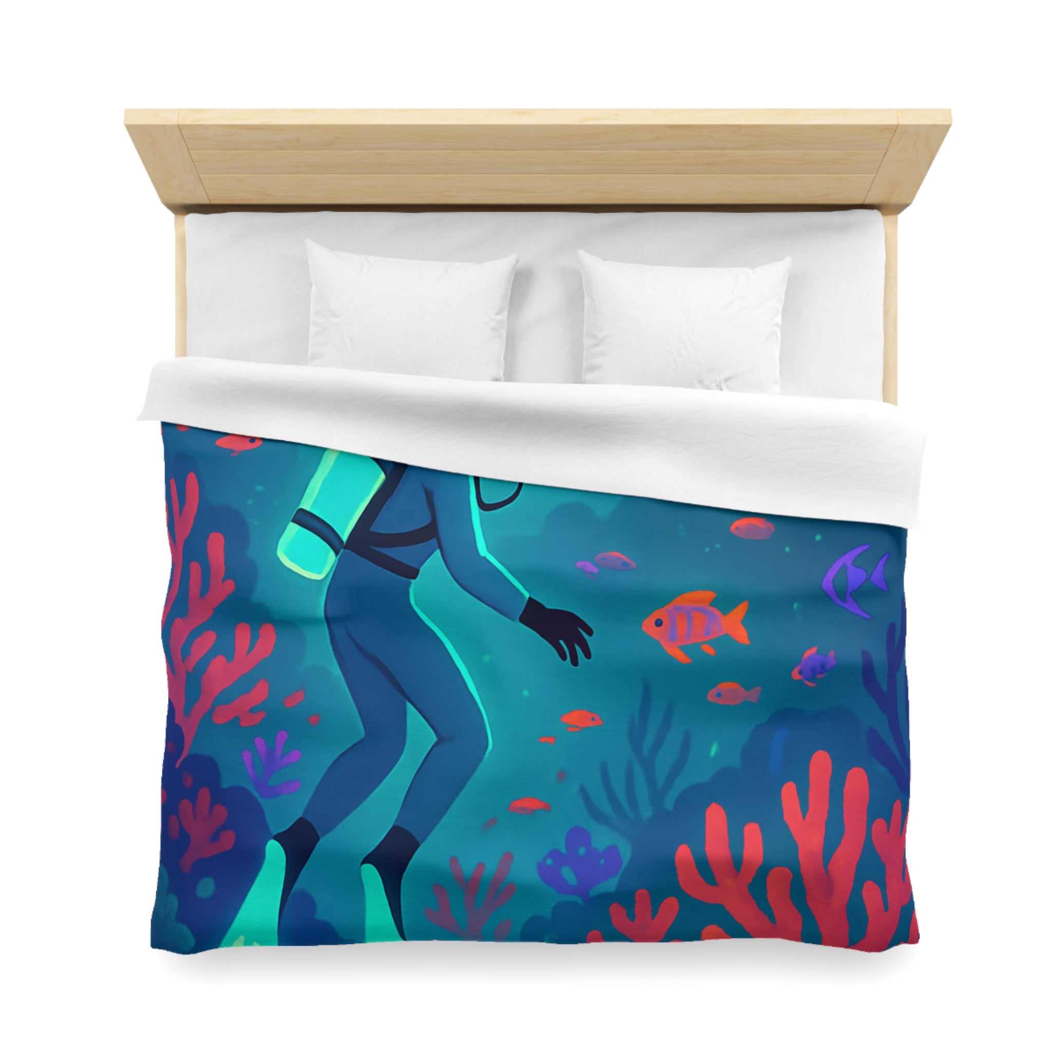 Plongée Sous-Marine Fantastique avec Récifs Colorés et Ville Mystérieuse en Arrière-Plan