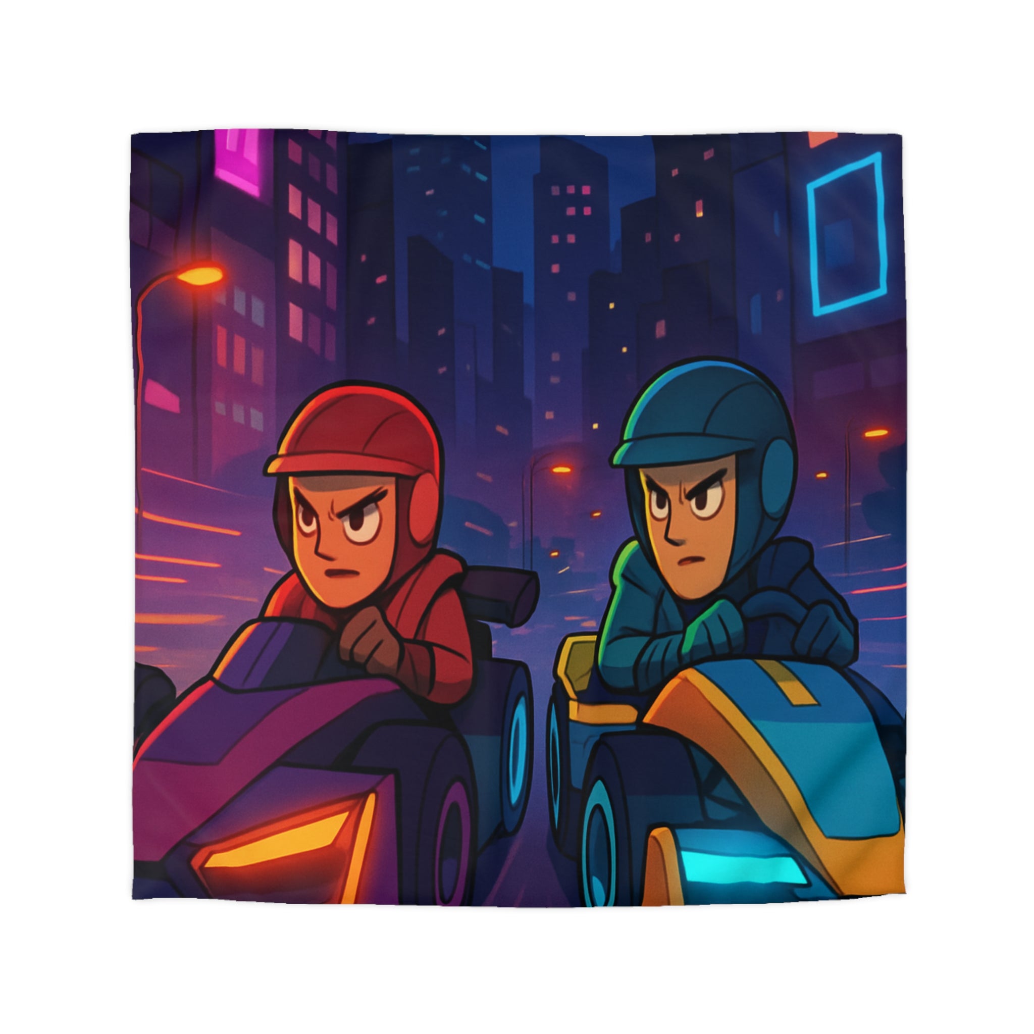 Housse de Couette Microfibre Motif Créatif Original Style Contemporain Chambre Élégante