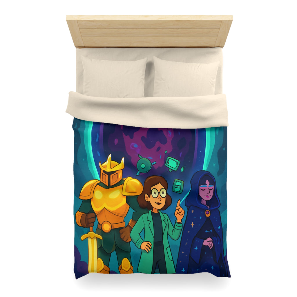 Housse de Couette Microfibre Motif Créatif Original Style Contemporain Chambre Élégante