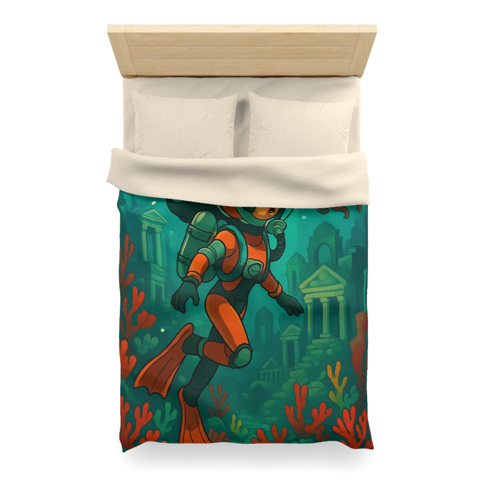 Housse de Couette Microfibre Création Artistique Moderne Design Exclusif Décoration Chambre