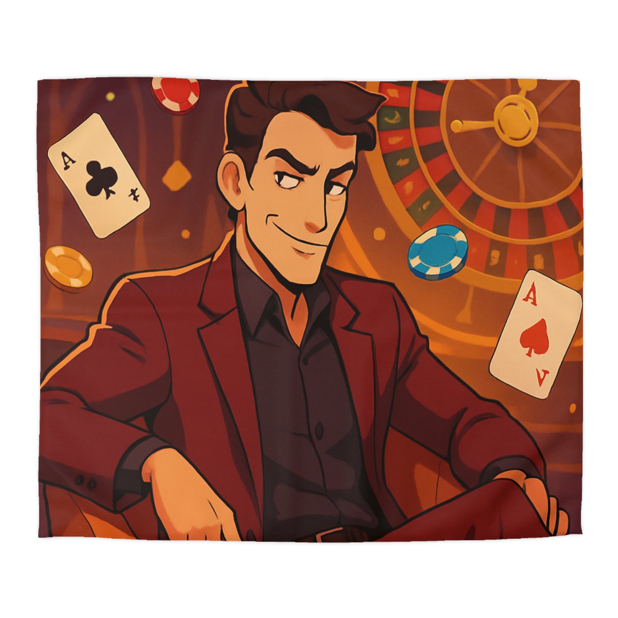 Housse de Couette Microfibre Motif Créatif Original Style Contemporain Chambre Élégante