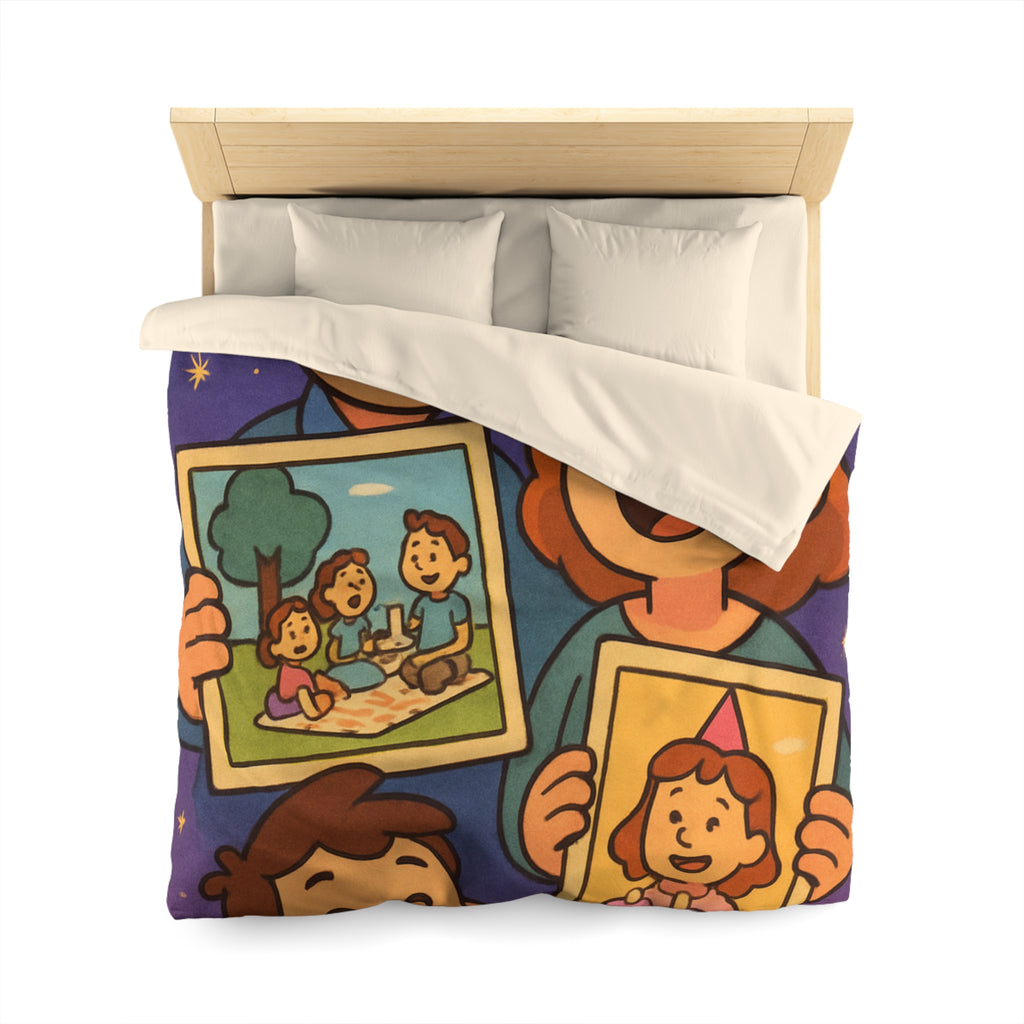 Housse de Couette Microfibre Design Artistique Moderne Décoration Chambre Confort Premium