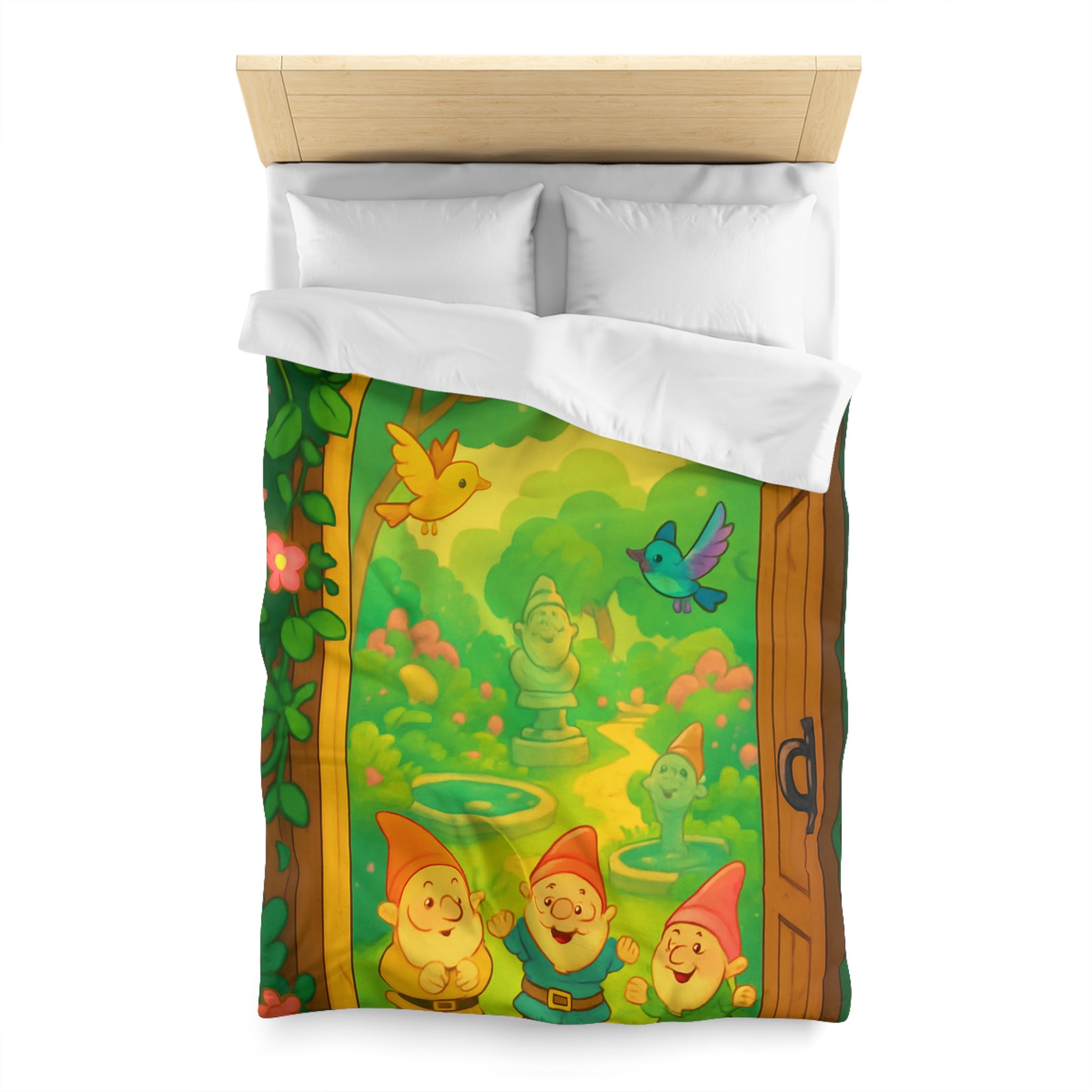 Housse de Couette Microfibre Motif Créatif Original Style Contemporain Chambre Élégante