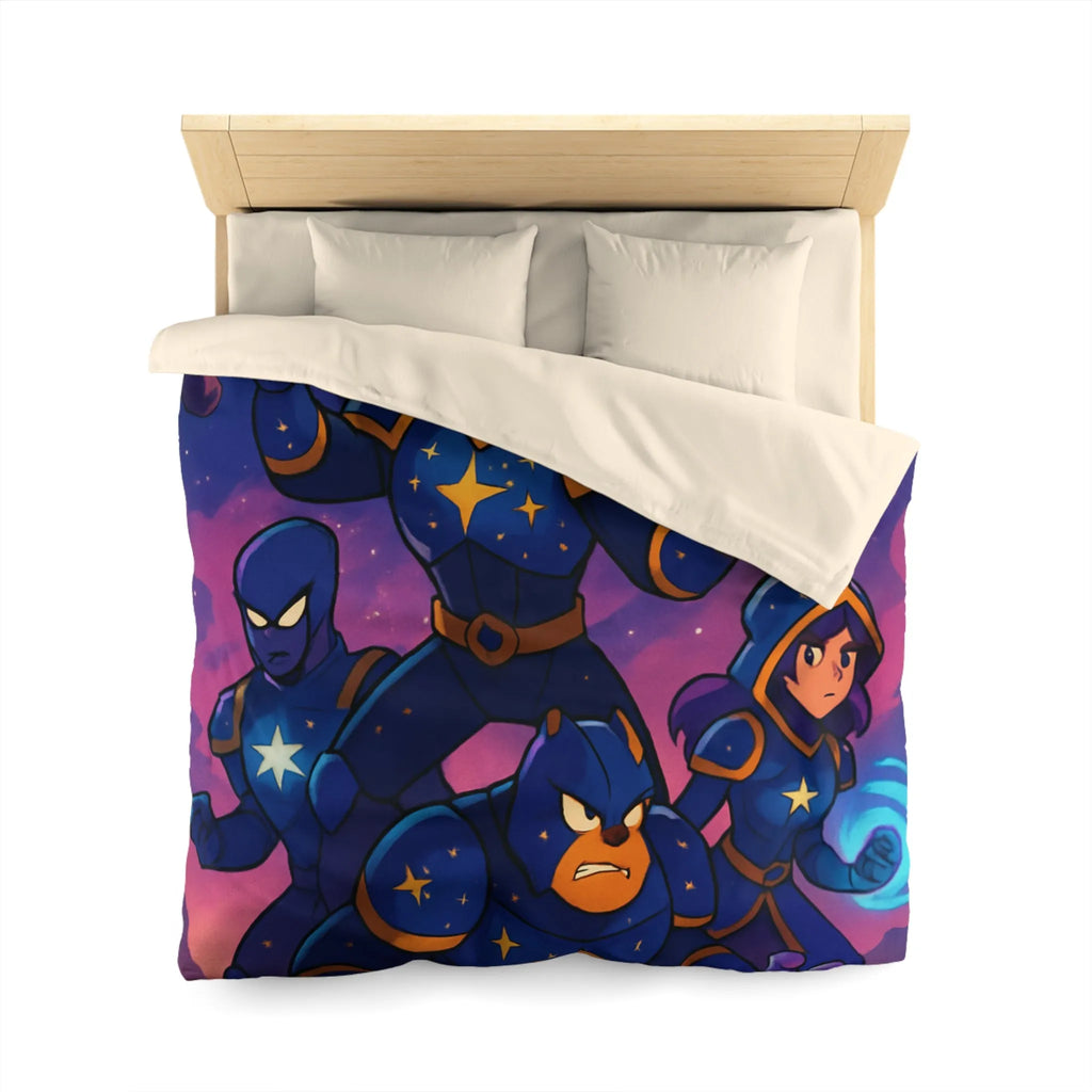 Housse de Couette Microfibre Art Graphique Contemporain Style Décoratif Chambre Tendance