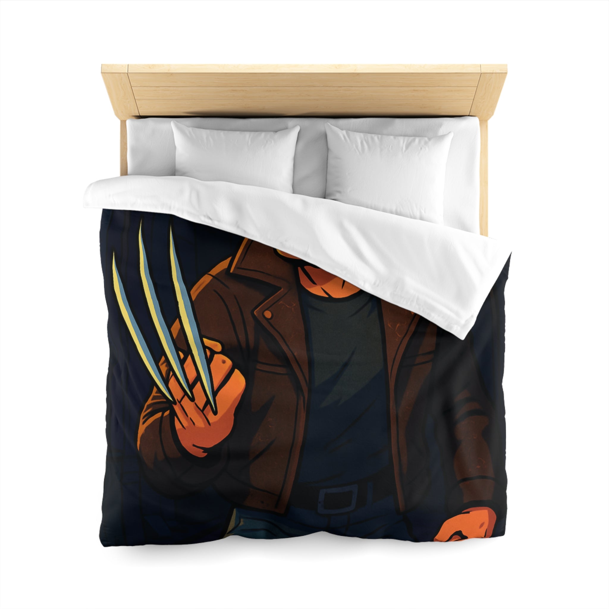 Housse de Couette Microfibre Illustration Unique Design Moderne Décoration Intérieure Raffinée