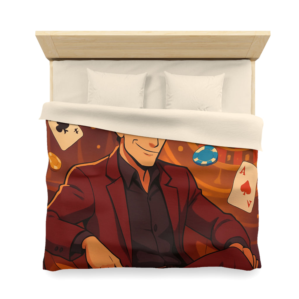 Housse de Couette Microfibre Motif Créatif Original Style Contemporain Chambre Élégante