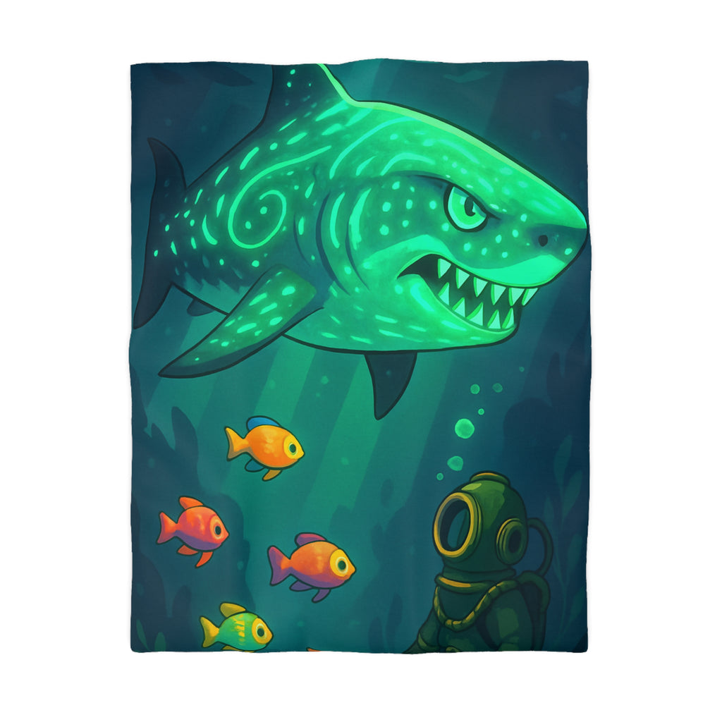 Housse de Couette Microfibre Illustration Unique Design Moderne Décoration Intérieure Raffinée