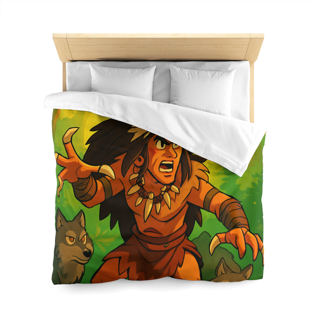 Sauvage Rêveur : Housse de Couette Motif Chaman Animaux Forêt Mystique