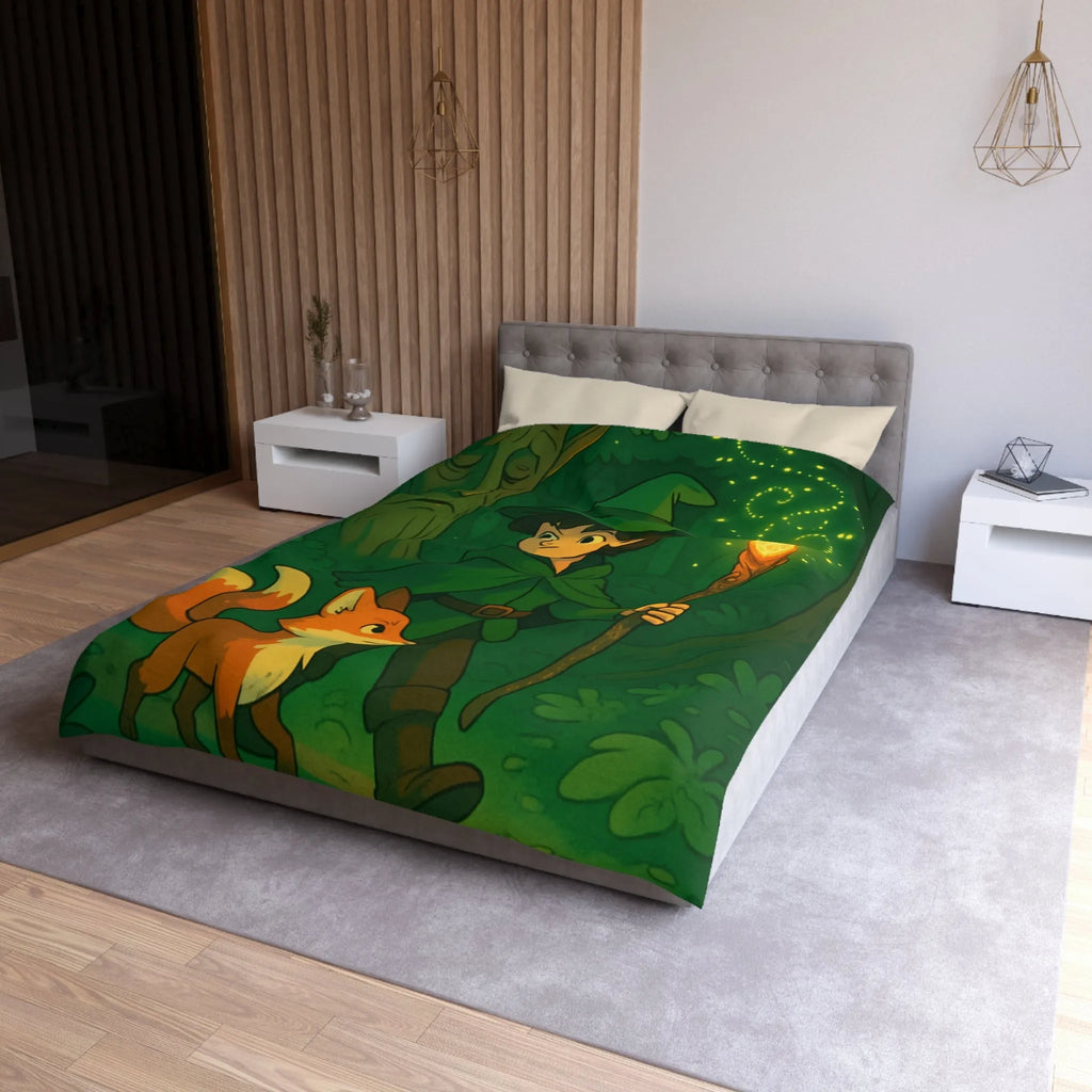Housse de Couette Microfibre Art Graphique Contemporain Style Décoratif Chambre Tendance